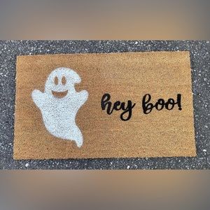 NWOT Doormat “welcome” with sunflower farm truck and bee.